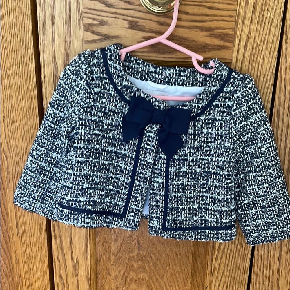 EUC Janie and Jack Tweed Navy Jacket